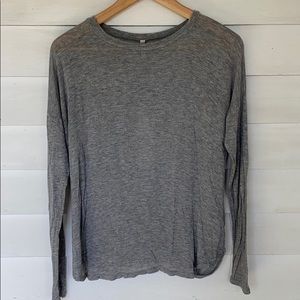 Solemio grey long sleeve w/open back